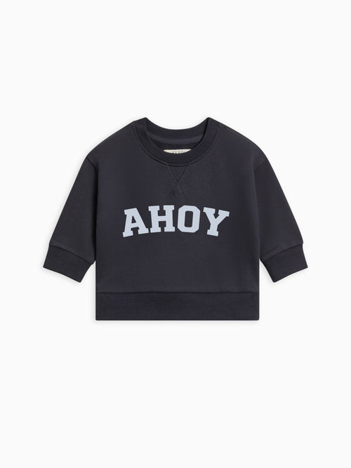 AHOY Quinn French Terry Relaxed Pullover Baby-Kids : Tops : Shirts : Long Sleeves Kendi AHOY Quinn French Terry Relaxed Pullover | Colored Organics®