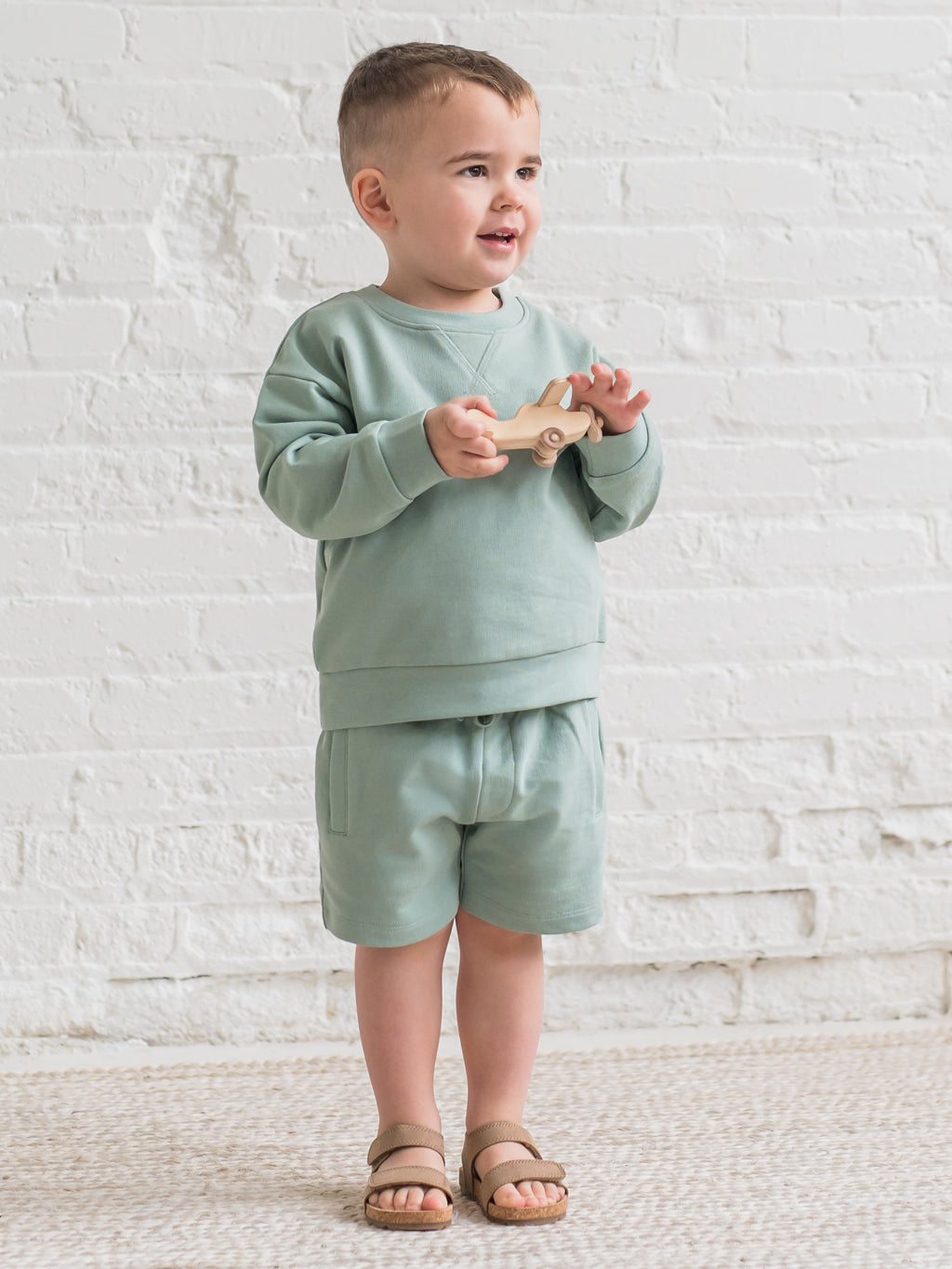Quinn French Terry Relaxed Pullover Sweatshirt Baby-Kids : Tops : Pullovers : Long Sleeves KENDI by Colored Organics Quinn French Terry Relaxed Pullover | Colored Organics®