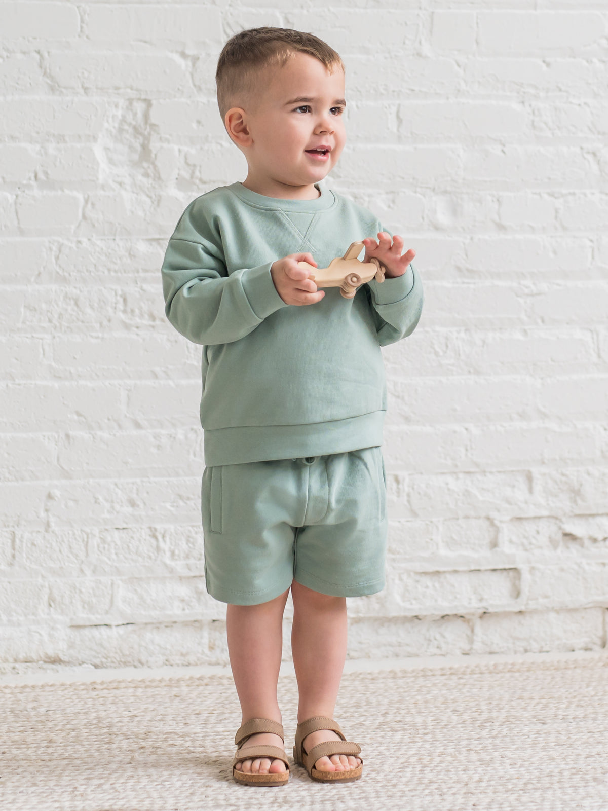 Quinn French Terry Relaxed Pullover Sweatshirt Baby-Kids : Tops : Pullovers : Long Sleeves KENDI by Colored Organics Quinn French Terry Relaxed Pullover | Colored Organics®