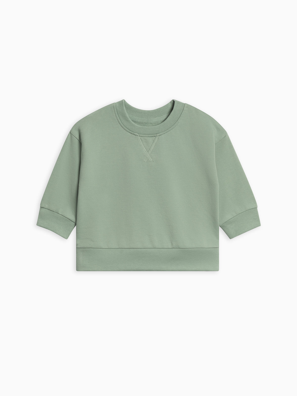Quinn French Terry Relaxed Pullover Sweatshirt Baby-Kids : Tops : Pullovers : Long Sleeves KENDI by Colored Organics Quinn French Terry Relaxed Pullover | Colored Organics®