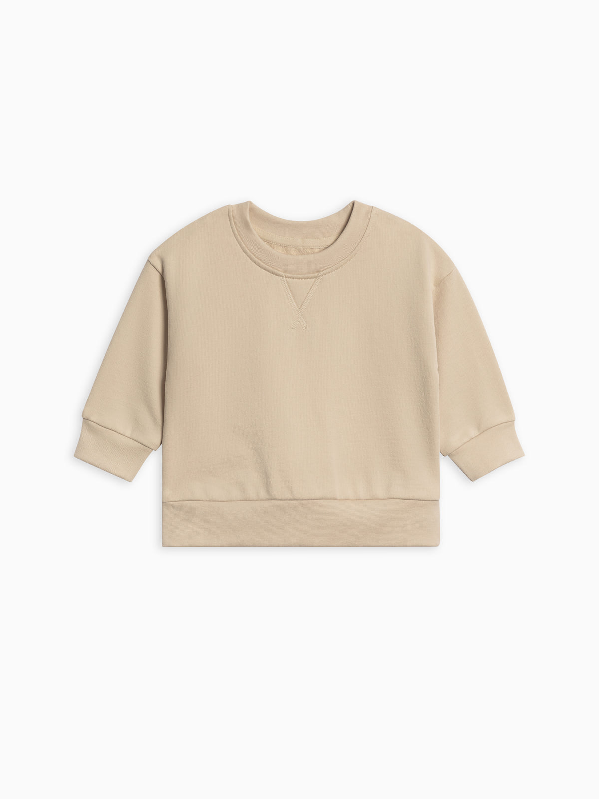 Quinn French Terry Relaxed Pullover Sweatshirt Baby-Kids : Tops : Pullovers : Long Sleeves KENDI by Colored Organics Quinn French Terry Relaxed Pullover | Colored Organics®