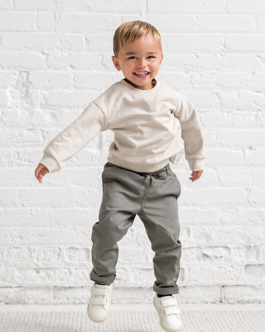 Grover Twill Pant - Olive Baby-Kids : Bottoms : Pants KENDI by Colored Organics Grover Twill Pant for Babies and Kids | Colored Organics®