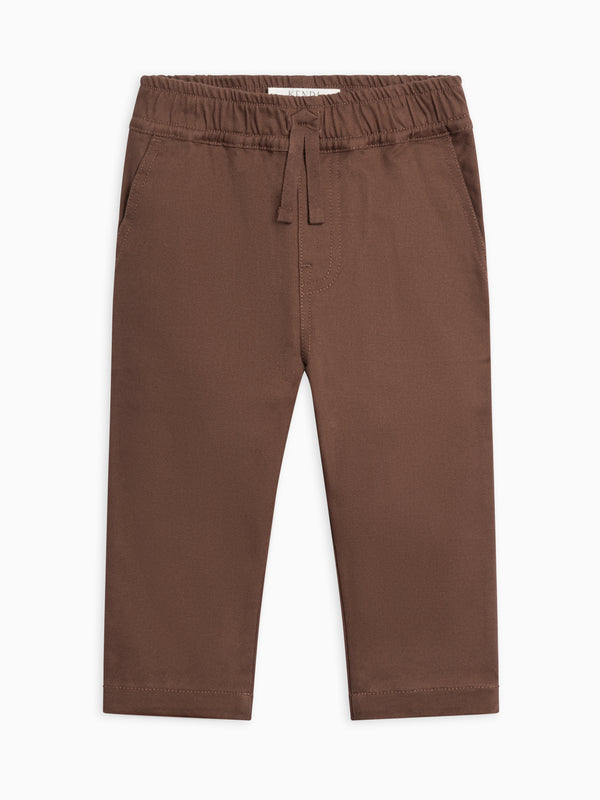 Grover Twill Pant - Chestnut Baby-Kids : Bottoms : Pants KENDI by Colored Organics Grover Twill Pant for Babies and Kids | Colored Organics®