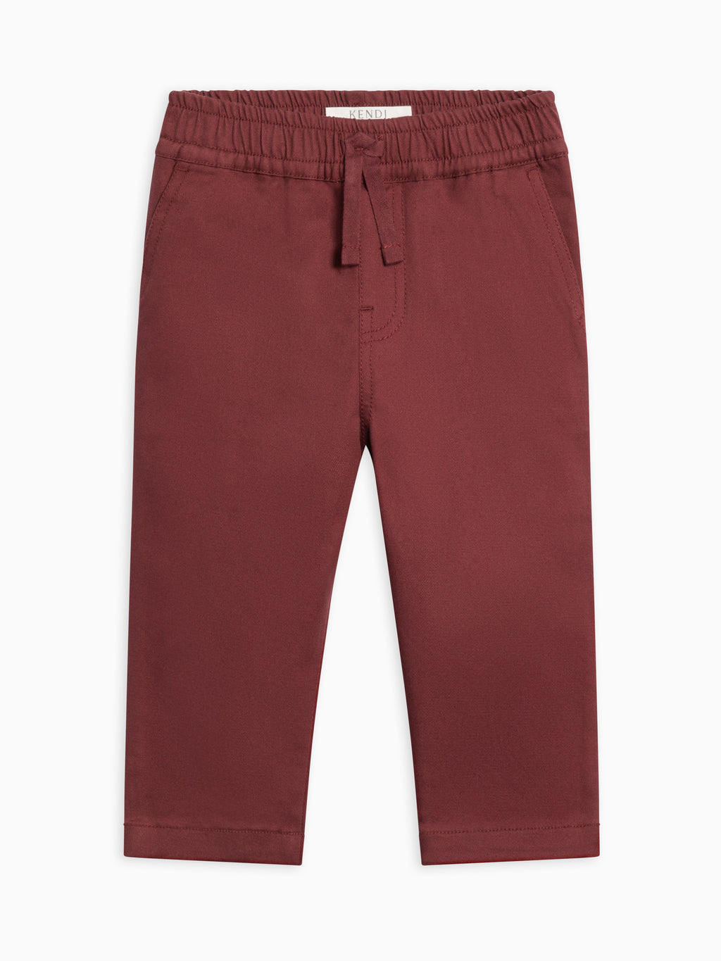 Grover Twill Pant - Cranberry Baby-Kids : Bottoms : Pants KENDI by Colored Organics Grover Twill Pant for Babies and Kids | Colored Organics®