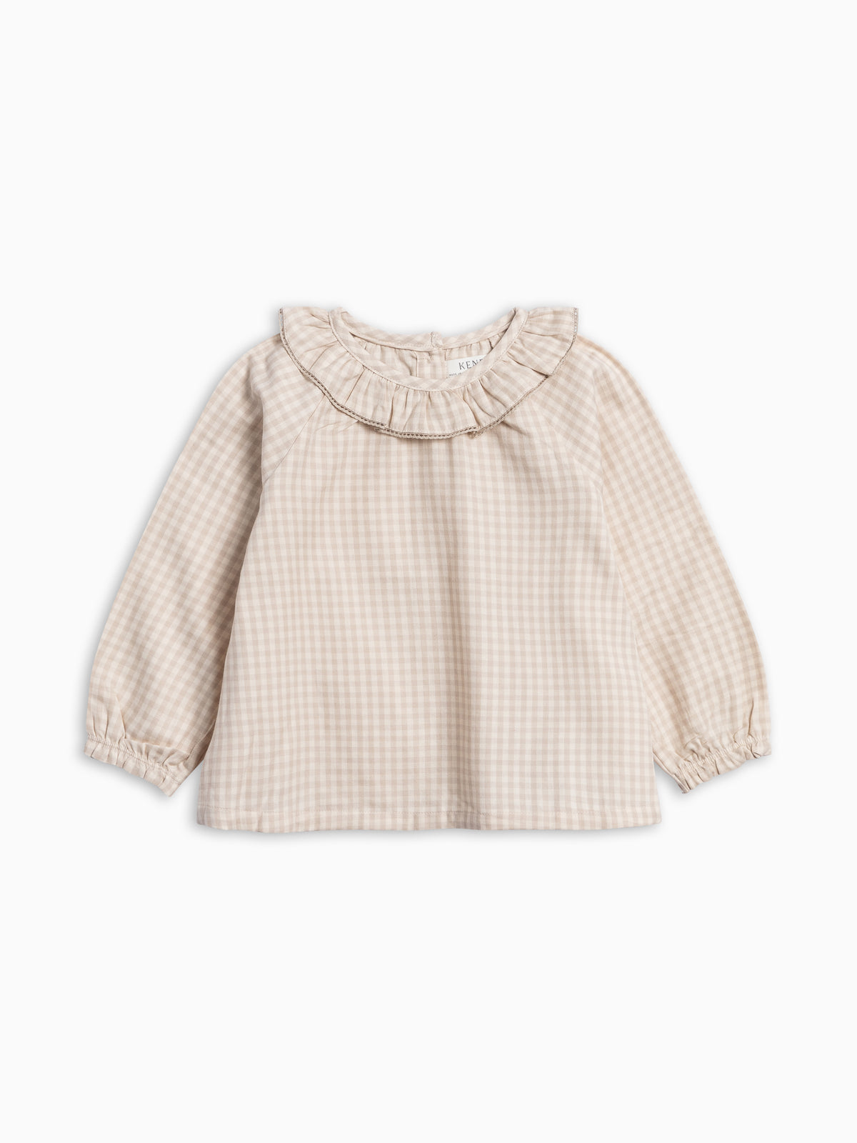 Shirley Poplin Ruffle Collar Shirt - Snowbound  Colored Organics Shirley Poplin Ruffle Collar Shirt | Colored Organics®