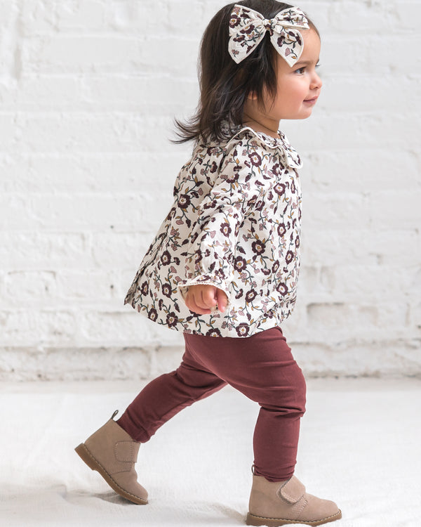 Shirley Poplin Ruffle Collar Shirt Sale : Baby-Kids : Tops : Shirts : Long Sleeves Kendi Baby Shirley Poplin Ruffle Collar Shirt | Colored Organics®