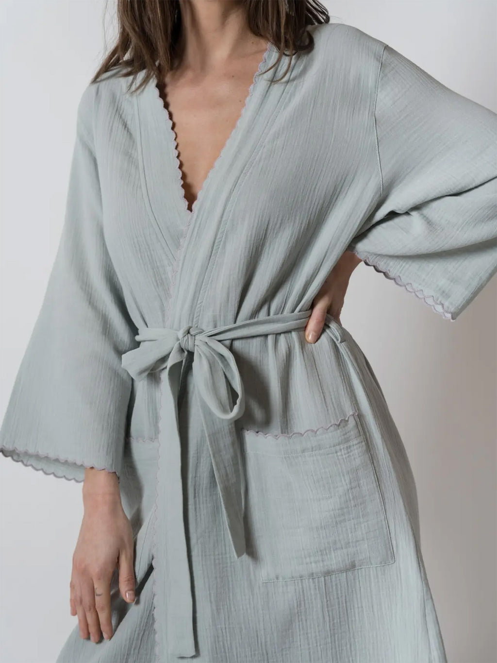 Alaia Summerweight Robe Parent : Apparel : Bath House No. 23 Alaia Summerweight Robe (Organic) | Colored Organics®