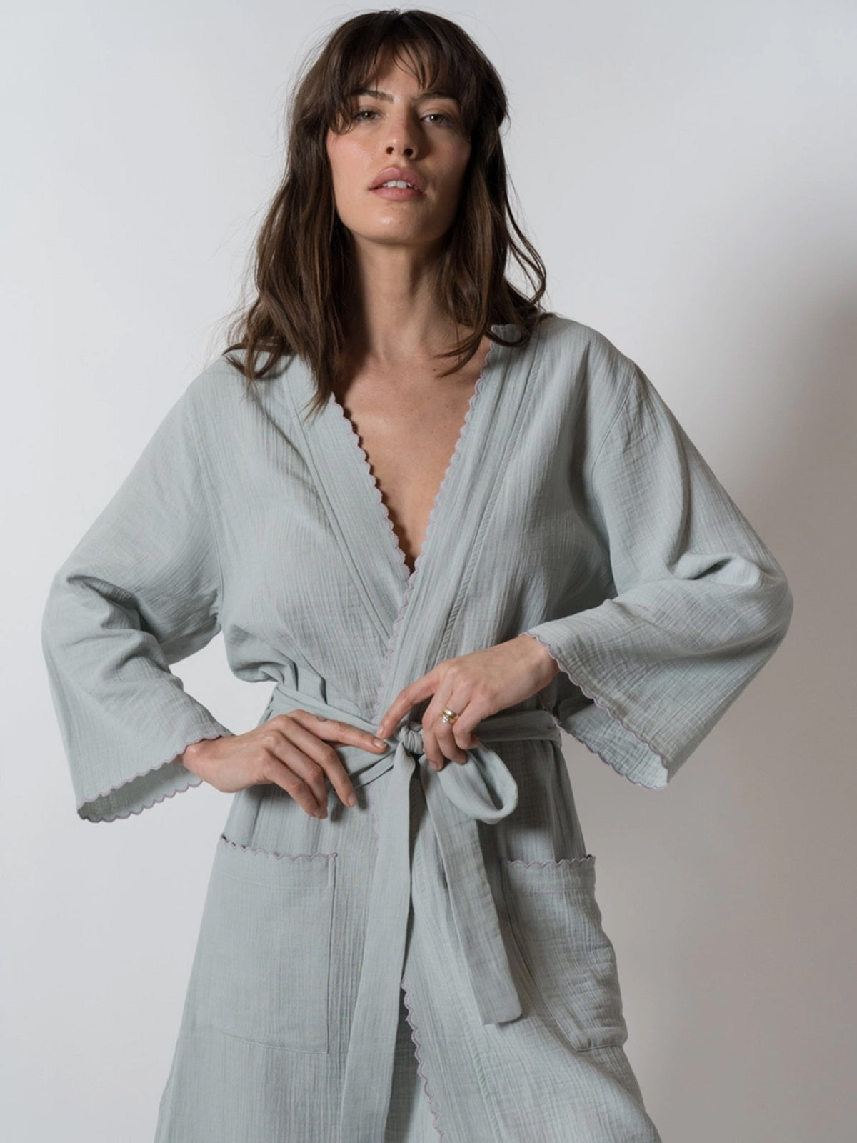 Alaia Summerweight Robe Parent : Apparel : Bath House No. 23 Alaia Summerweight Robe (Organic) | Colored Organics®