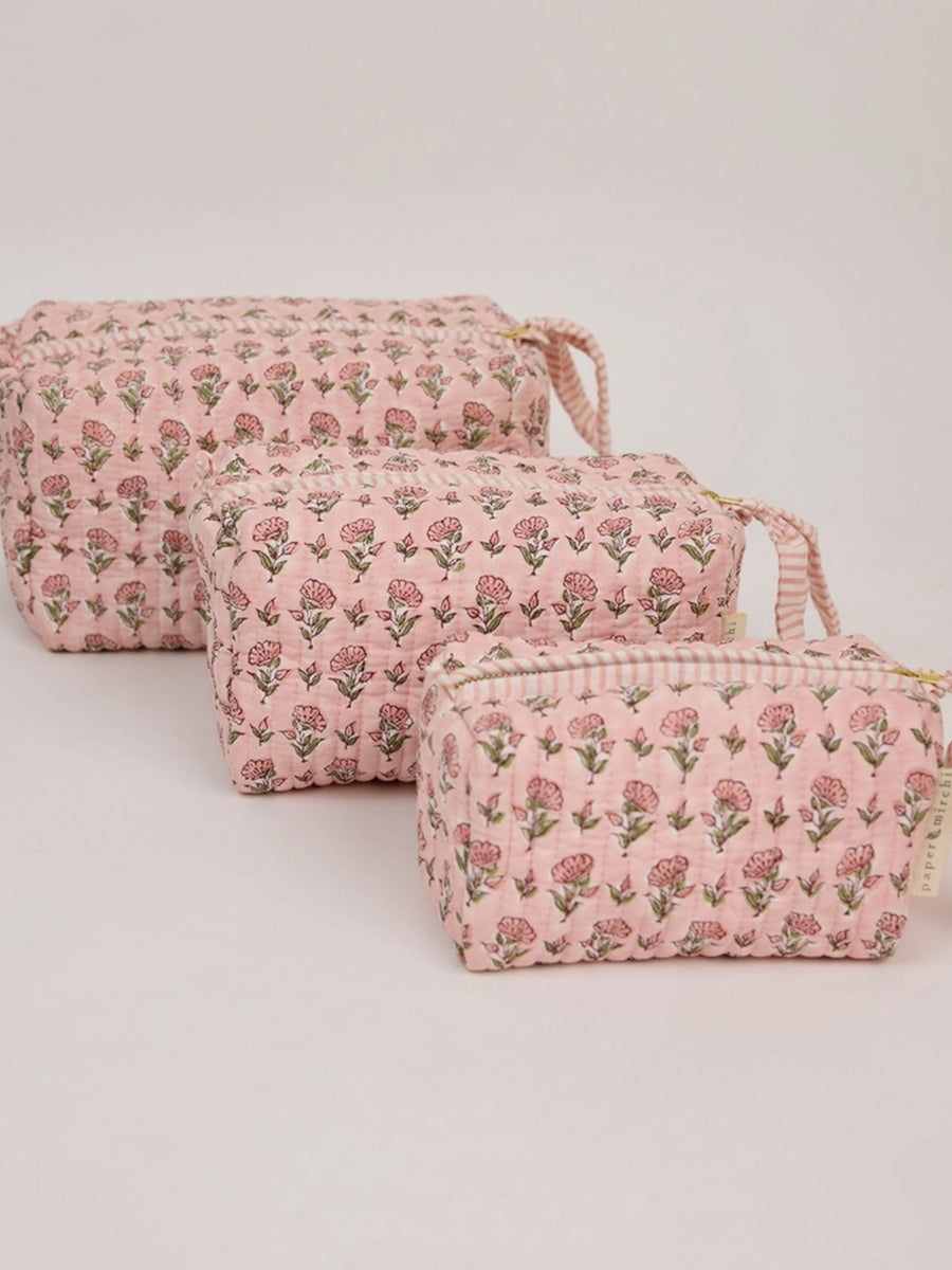 Small Organic Cotton Toiletry Bag Baby : Parent : Gear : Travel : Nursery : Bath Paper Mirchi Small Organic Cotton Toiletry Bag | Colored Organics®
