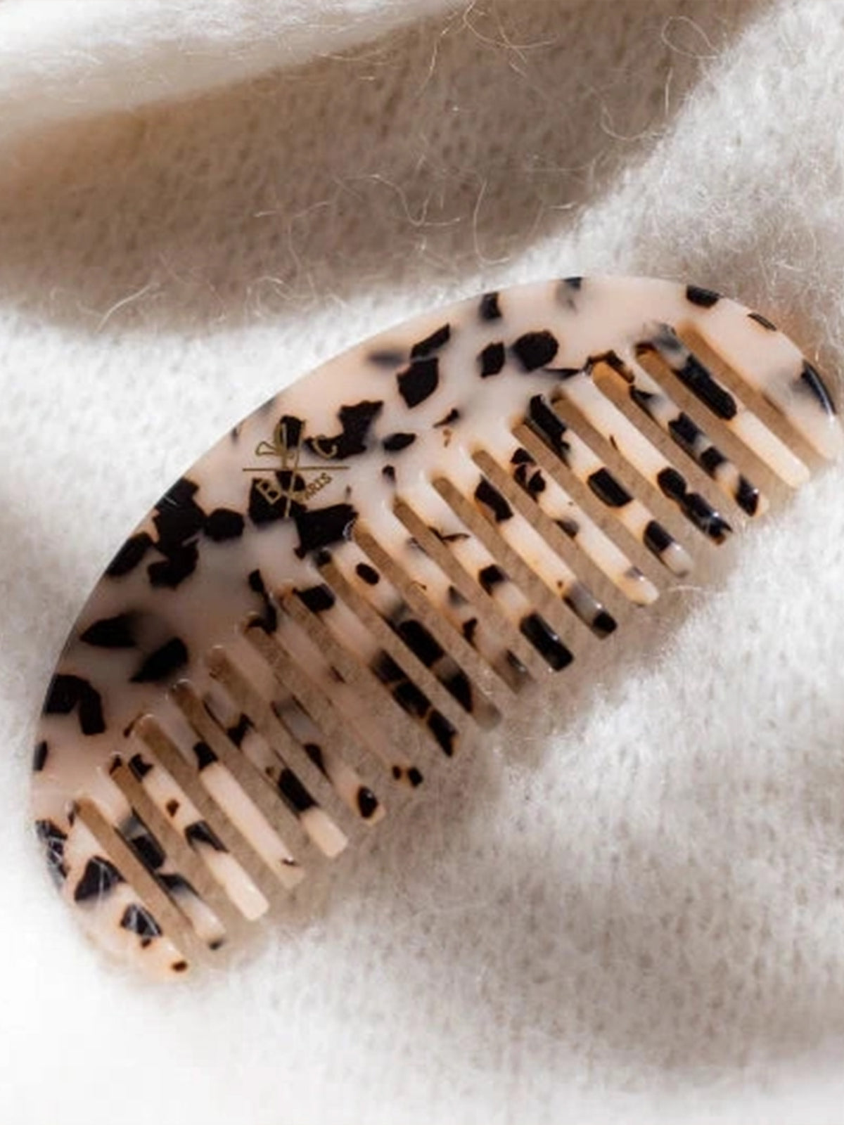 Tortoiseshell Half Moon Hair Comb
