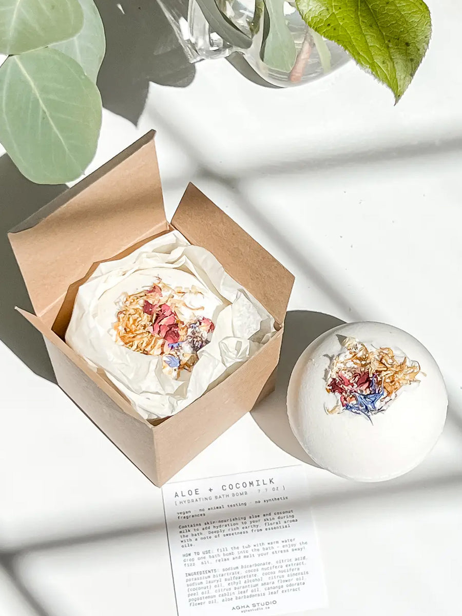 Aloe + Cocomilk Bath Bomb Parent : Nursery : Bath Agha Studio 