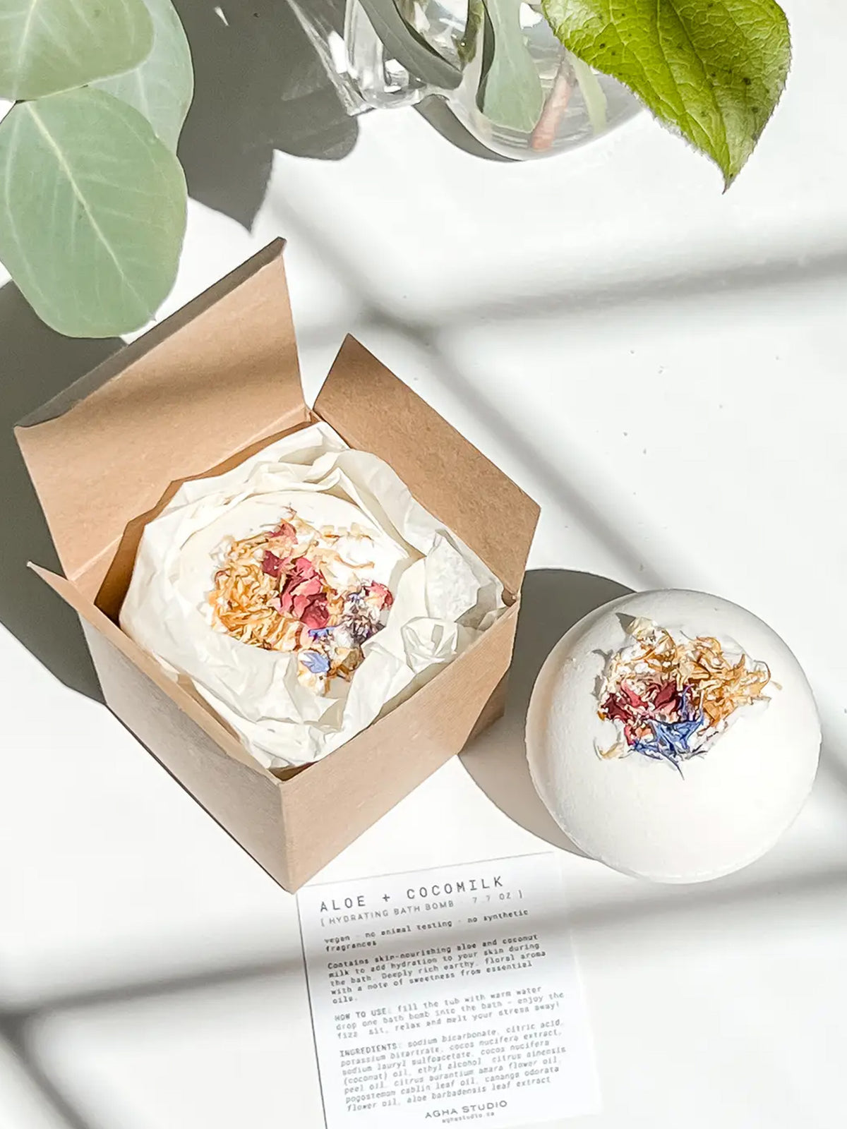 Aloe + Cocomilk Bath Bomb Parent : Nursery : Bath Agha Studio Aloe + Cocomilk Bath Bomb (Organic) | Colored Organics®