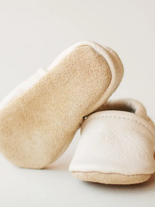 Baby Moccs Baby : Accessories : Shoes Sun & Lace Leather Baby Moccasins, Slip-On Style | Colored Organics®