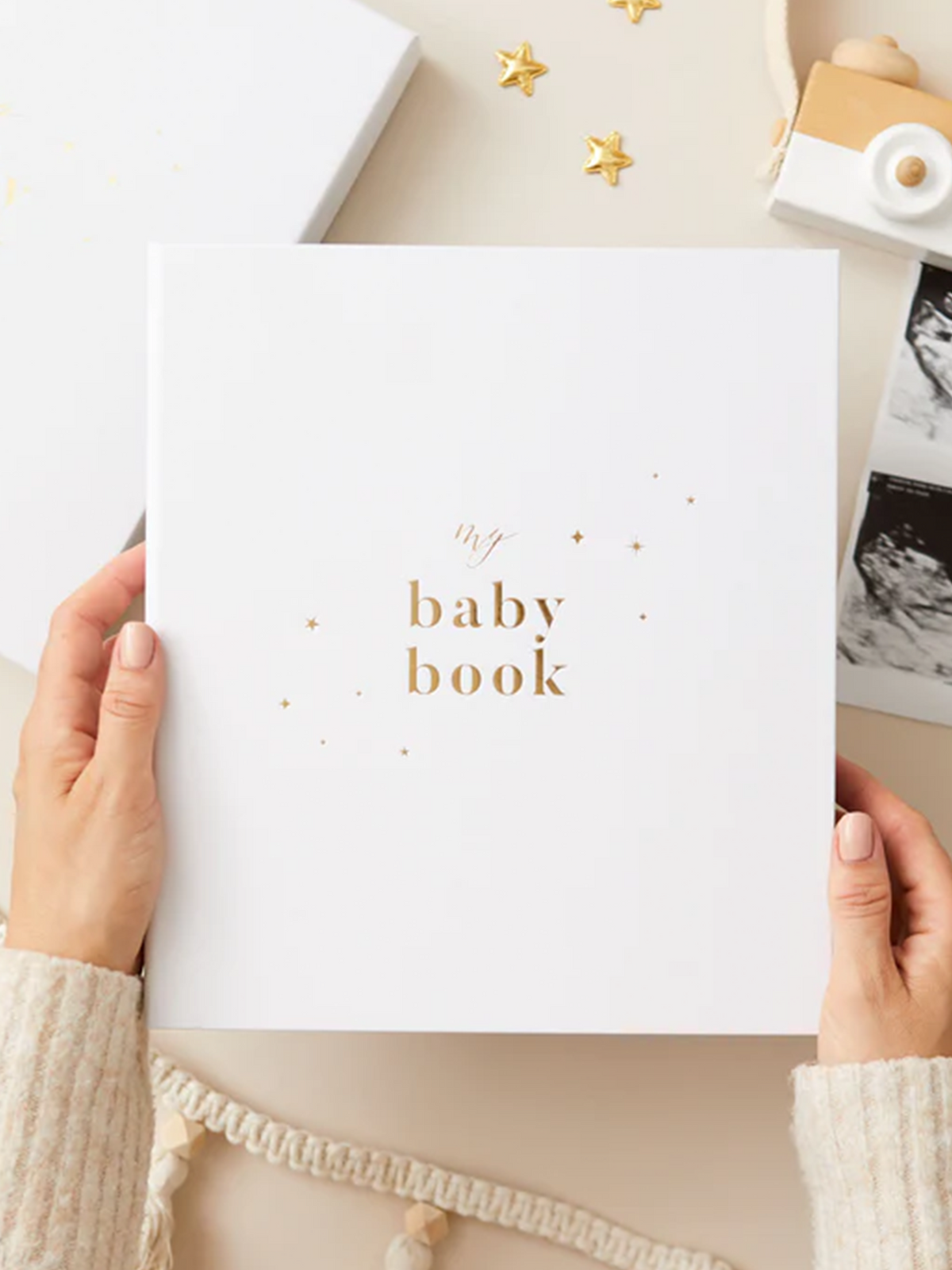 My Baby Keepsake and Memory Book Nursery : Memory Books Blush and Gold Baby Memory Keepsake Book, New Parents | Colored Organics®