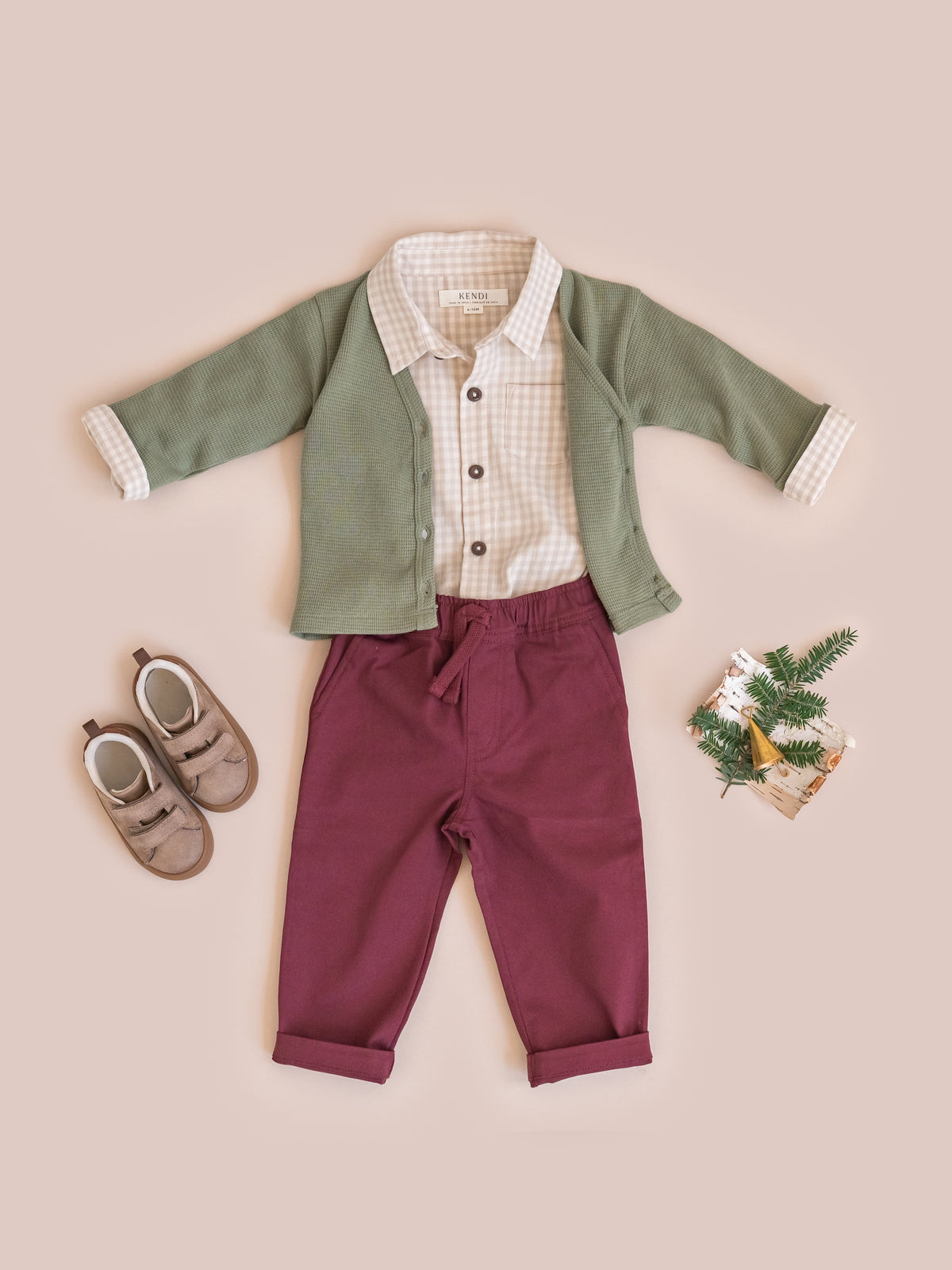 Grover Twill Pant - Cranberry Baby-Kids : Bottoms : Pants KENDI by Colored Organics Grover Twill Pant for Babies and Kids | Colored Organics®