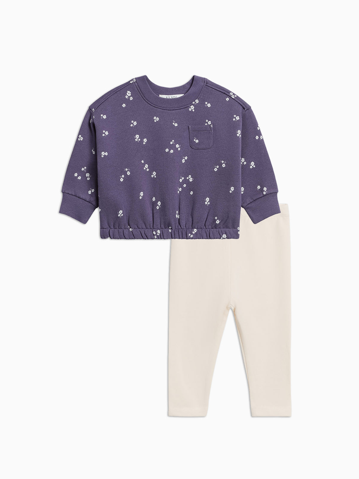 Organic Girls Winter Fleece and Legging Set Baby-Kids : Virtual Set KENDI by Colored Organics Organic Girls Winter Fleece and Legging | Colored Organics®