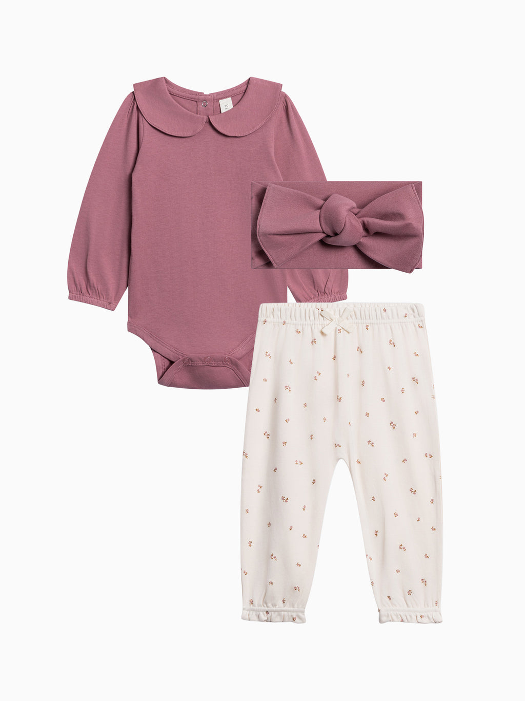 Organic Infant Girls Winter Floral Bundle Baby : Virtual Bundle KENDI by Colored Organics Organic Infant Girls Winter Floral | Colored Organics®