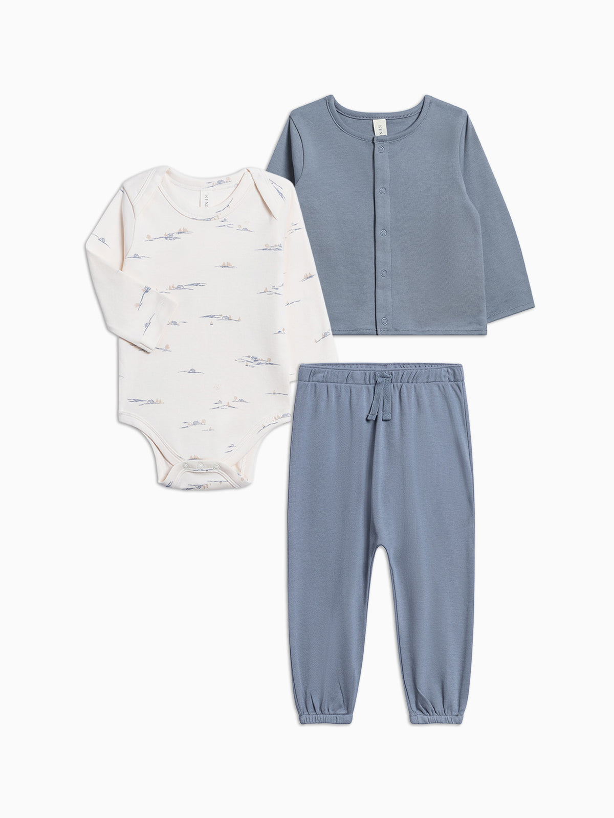Organic Infant Layette Winter Top and Pant Bundle Baby : Virtual Bundle KENDI by Colored Organics Organic Infant Layette Winter Top and | Colored Organics®