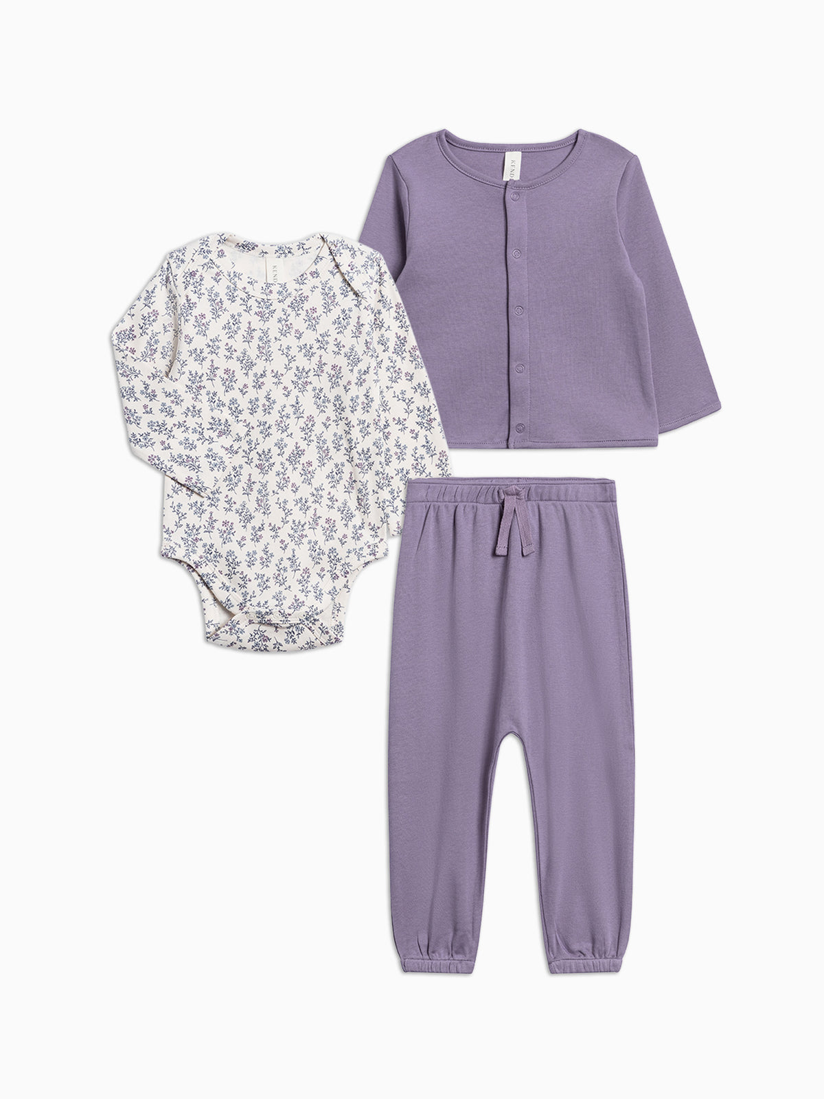 Organic Infant Layette Winter Top and Pant Bundle