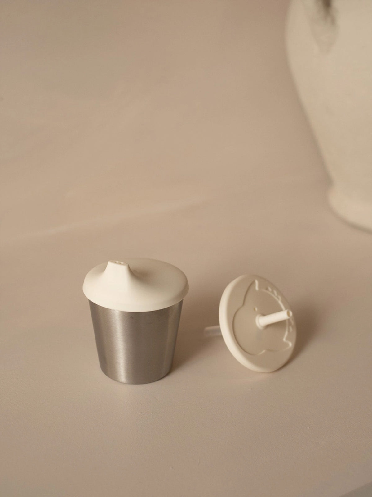 2-in-1 Stainless Steel Baby Cup Baby-Kids : Gear : Feeding Micasso & Co 2-in-1 Stainless Steel Baby Cup | Colored Organics®