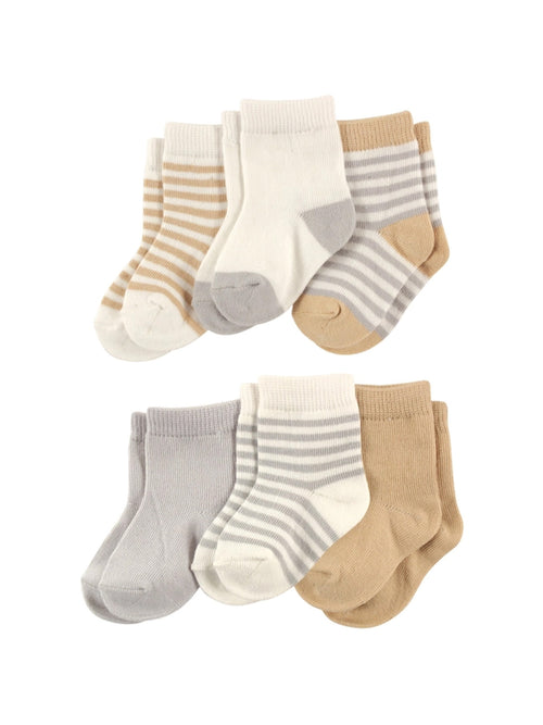 6-Pack Baby Socks Baby : Accessories : Socks BabyVision Organic Cotton Baby Socks, 6-Pack Set | Colored Organics®