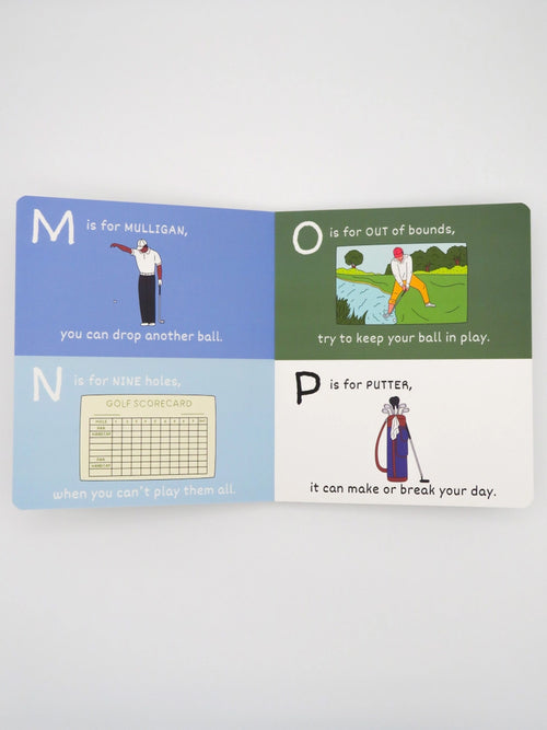 ABC's of Golf Baby-Kids : Toys : Books Wild Adventure Books ABC's of Golf for Babies and Kids | Colored Organics®
