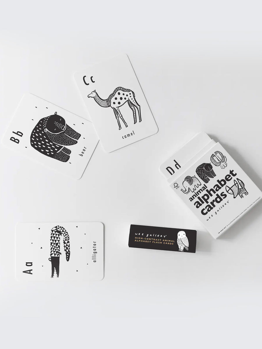 Alphabet Cards Kids : Toys : Activities Wee Gallery Wee Gallery Animal Alphabet Cards | Colored Organics®