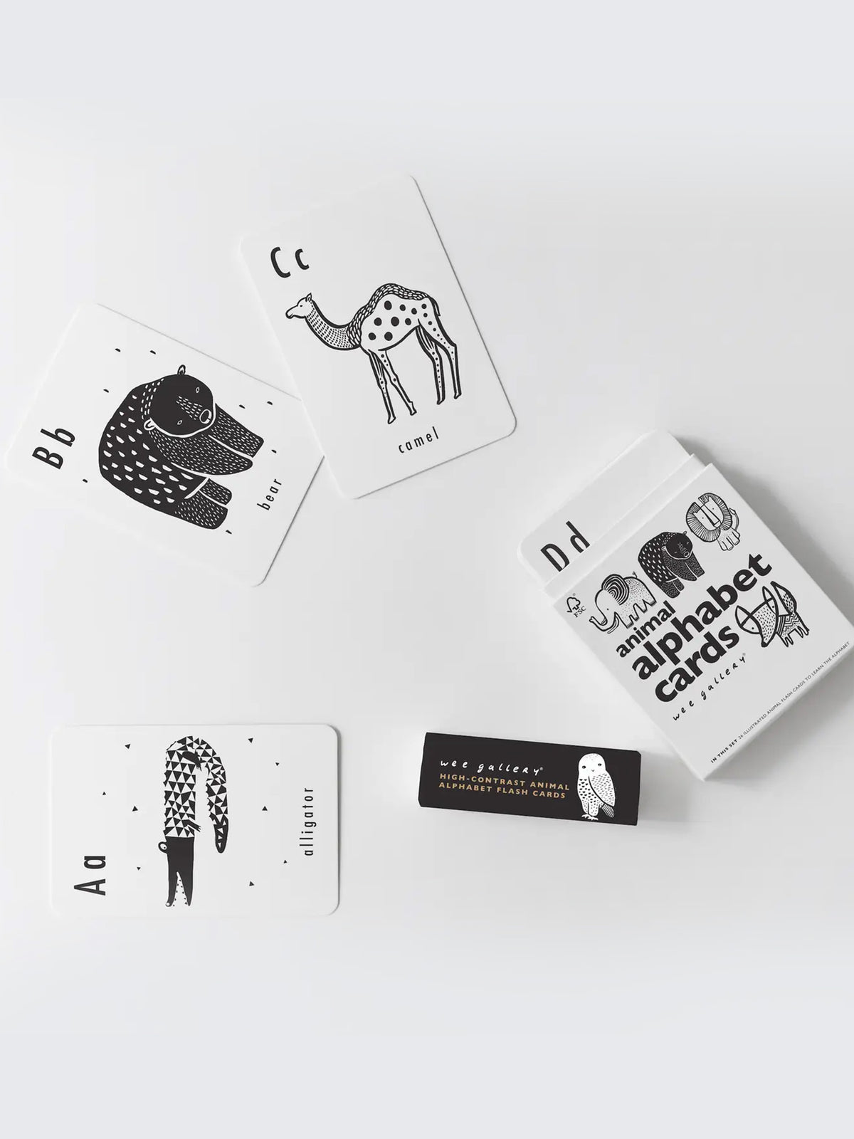 Alphabet Cards Kids : Toys : Activities Wee Gallery Wee Gallery Animal Alphabet Cards | Colored Organics®