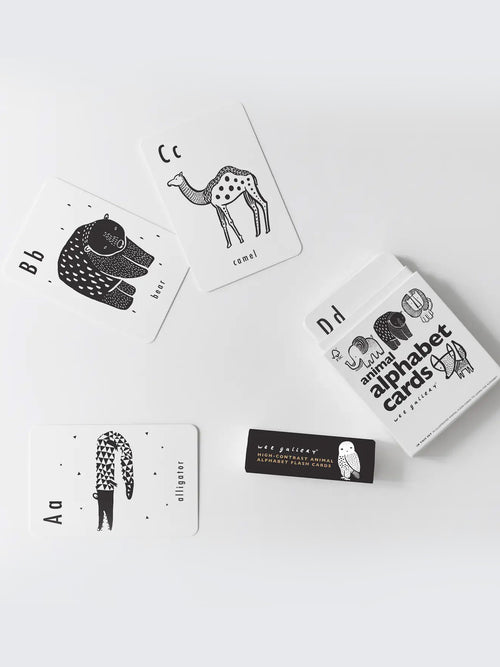 Alphabet Cards Kids : Toys : Activities Wee Gallery Wee Gallery Animal Alphabet Cards | Colored Organics®