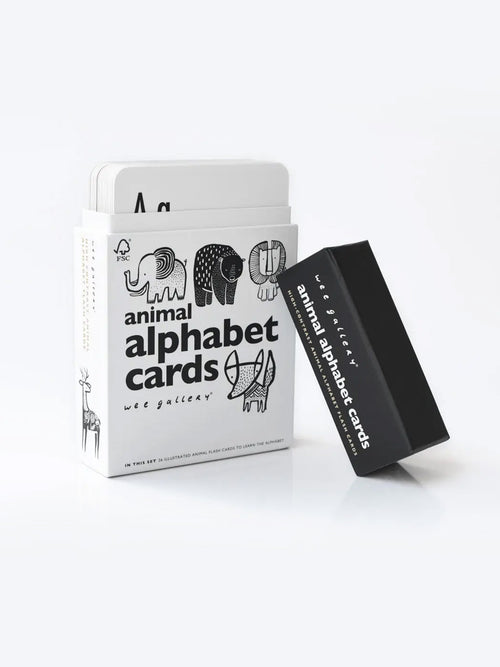 Alphabet Cards Kids : Toys : Activities Wee Gallery Wee Gallery Animal Alphabet Cards | Colored Organics®