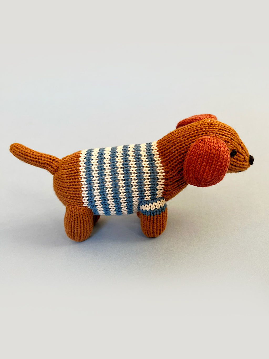 Baby Dog Rattle Toy Baby : Toys : Plush + Crinkle : Rattles : Teethers Estella Dog Organic Sherpa Knit Stuffed Animal | Colored Organics®