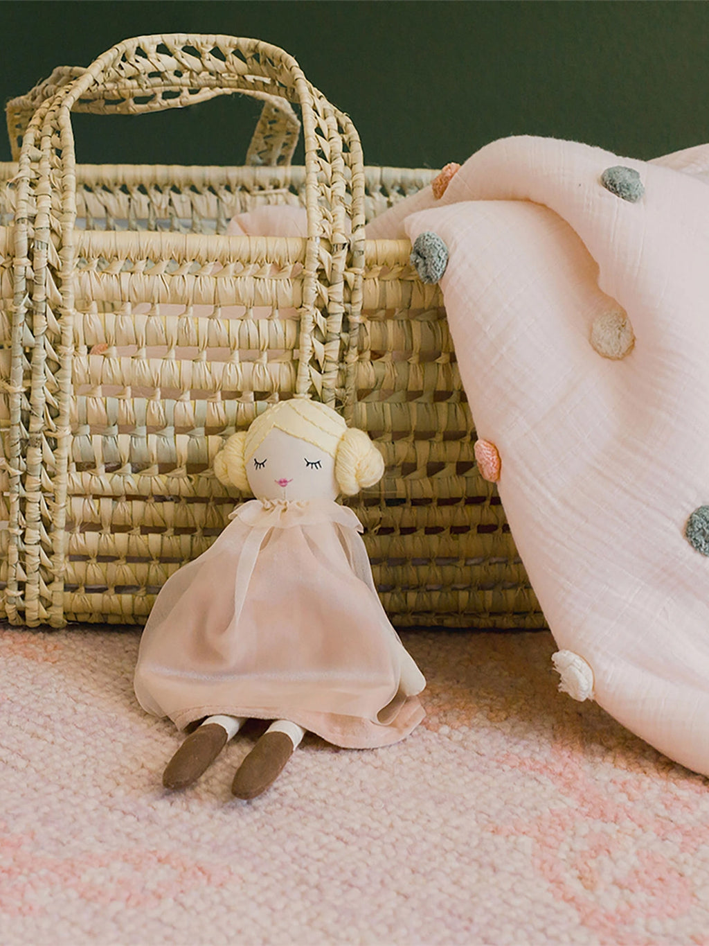 Baby Doll Baby-Kids : Toys : Plush + Crinkle Tikiri Toys LLC Organic Fabric Fairy Doll for Kids | Colored Organics®