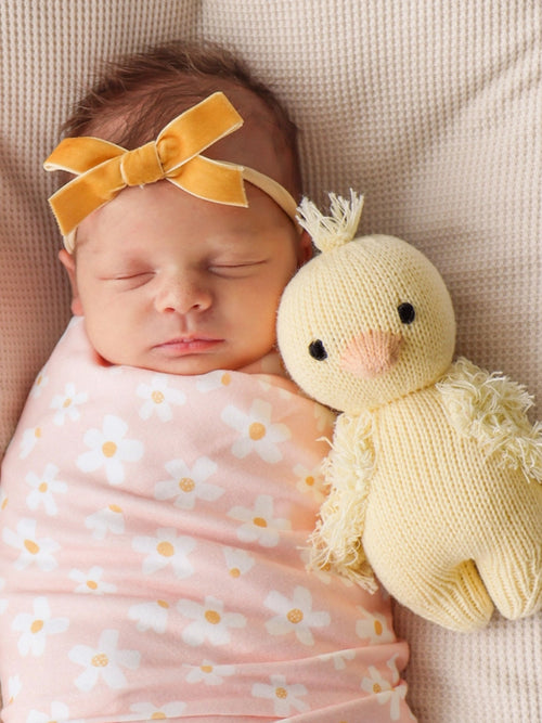 Baby Duckling Stuffed Animal Baby : Toys : Plush + Crinkle cuddle+kind Organic Baby Duckling Stuffed Animal | Colored Organics®