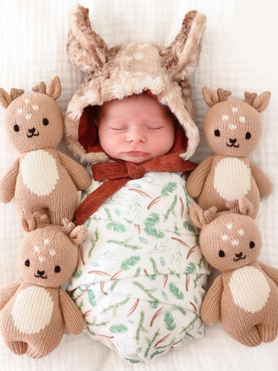 Baby Fawn Stuffed Animal Baby : Toys : Plush + Crinkle cuddle+kind Organic Baby Fawn Stuffed Animal | Colored Organics®
