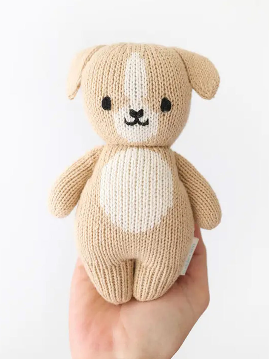Baby Puppy Stuffed Animal Baby : Toys : Plush + Crinkle cuddle+kind Organic Baby Puppy Stuffed Animal | Colored Organics®