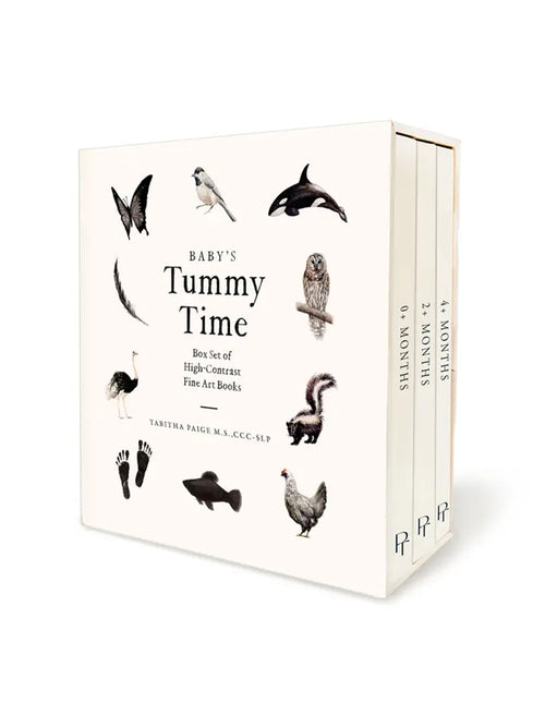 Baby's Tummy Time Book Box Set Baby-Kids : Toys : Books Paige Tate & Co. Baby Tummy Time Board Book Box Set | Colored Organics®