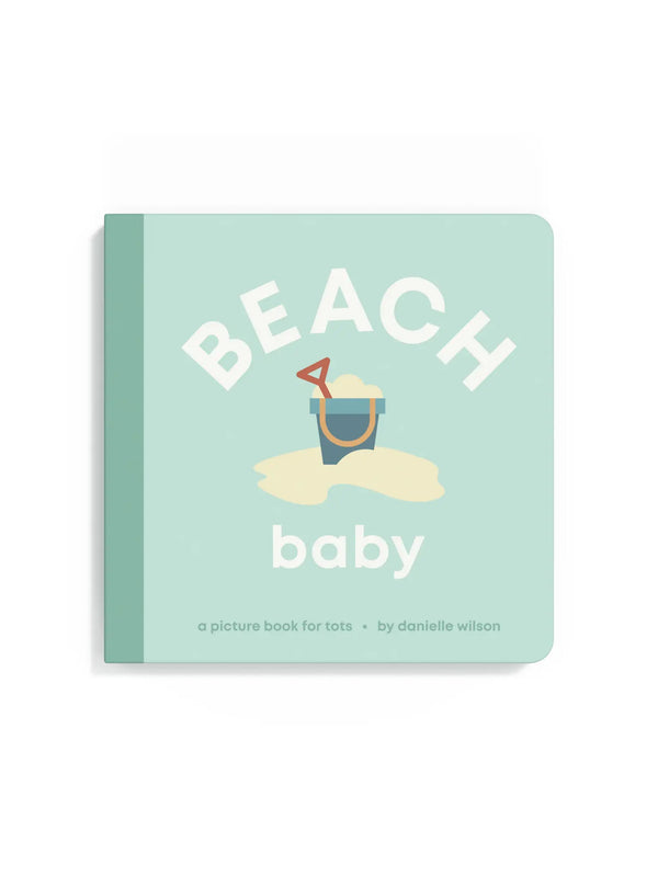 Beach Baby Board Book Baby-Kids : Toys : Books Left Hand Book House Beach Baby Board Book for Babies | Colored Organics®