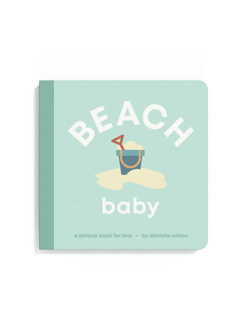 Beach Baby Board Book Baby-Kids : Toys : Books Left Hand Book House Beach Baby Board Book for Babies | Colored Organics®