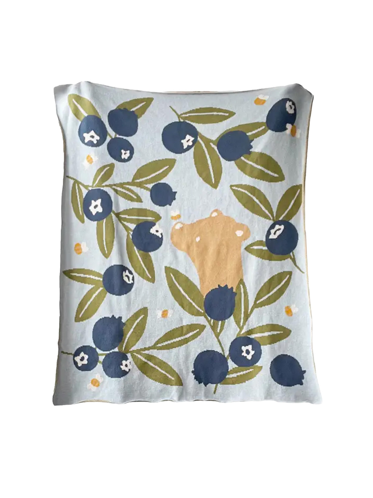 Organic Cotton Blueberry Bear Blanket Baby : Nursery : Bedding : Blankets The Blueberry Hill Organic Blueberry Bear Blanket for Baby | Colored Organics®