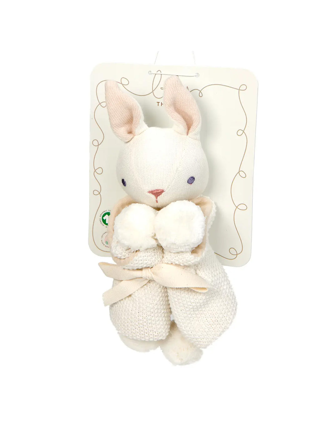 Bunny Lovey Baby Comforter Baby : Toys : Plush + Crinkle Threadbear Design Organic Bunny Lovey Baby Comforter | Colored Organics®