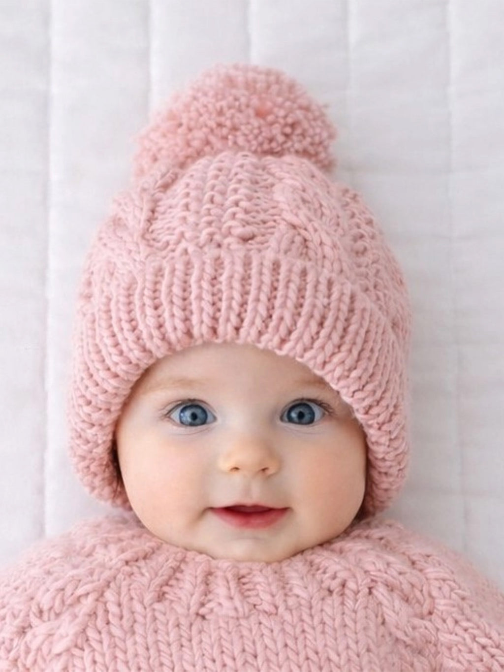 Cable Knit Beanie Baby-Kids : Accessories : Hats Huggalugs Forest Knit Beanie Hat for Baby | Colored Organics®