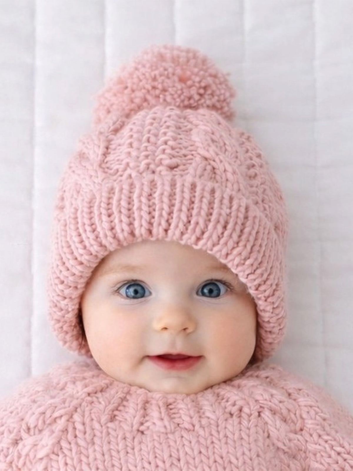 Cable Knit Beanie Baby-Kids : Accessories : Hats Huggalugs Forest Knit Beanie Hat for Baby | Colored Organics®