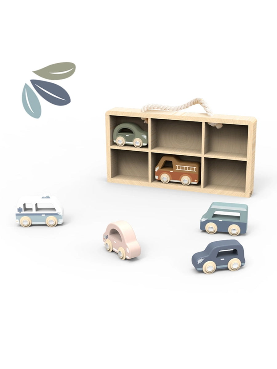 Car Display Case with 6 Vehicles Baby-Kids : Toys : Pretend Play Speedy Monkey Baby Car Display Case with 6 Vehicles | Colored Organics®