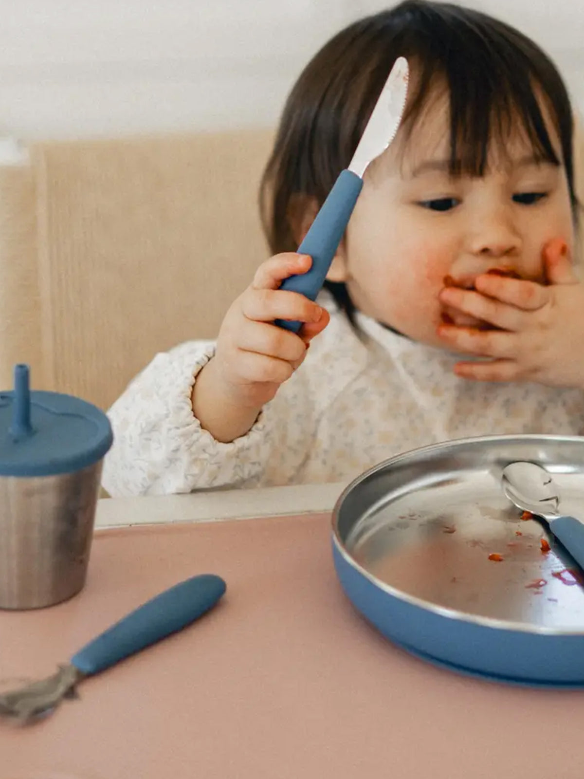 Children's Stainless Steel Cutlery Set Baby-Kids : Gear : Feeding Micasso & Co Beaba Stainless Steel Kids Lunch Box | Colored Organics®