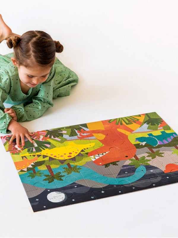 Dinosaur Kingdom 24-Piece Floor Puzzle Kids : Toys : Learning Chronicle Books 