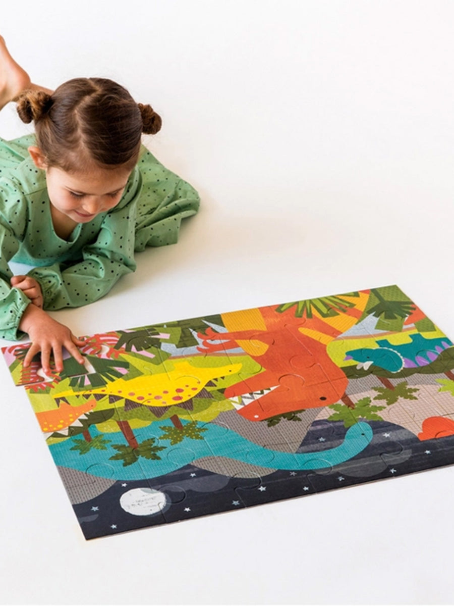 Dinosaur Kingdom 24-Piece Floor Puzzle Kids : Toys : Learning Chronicle Books 