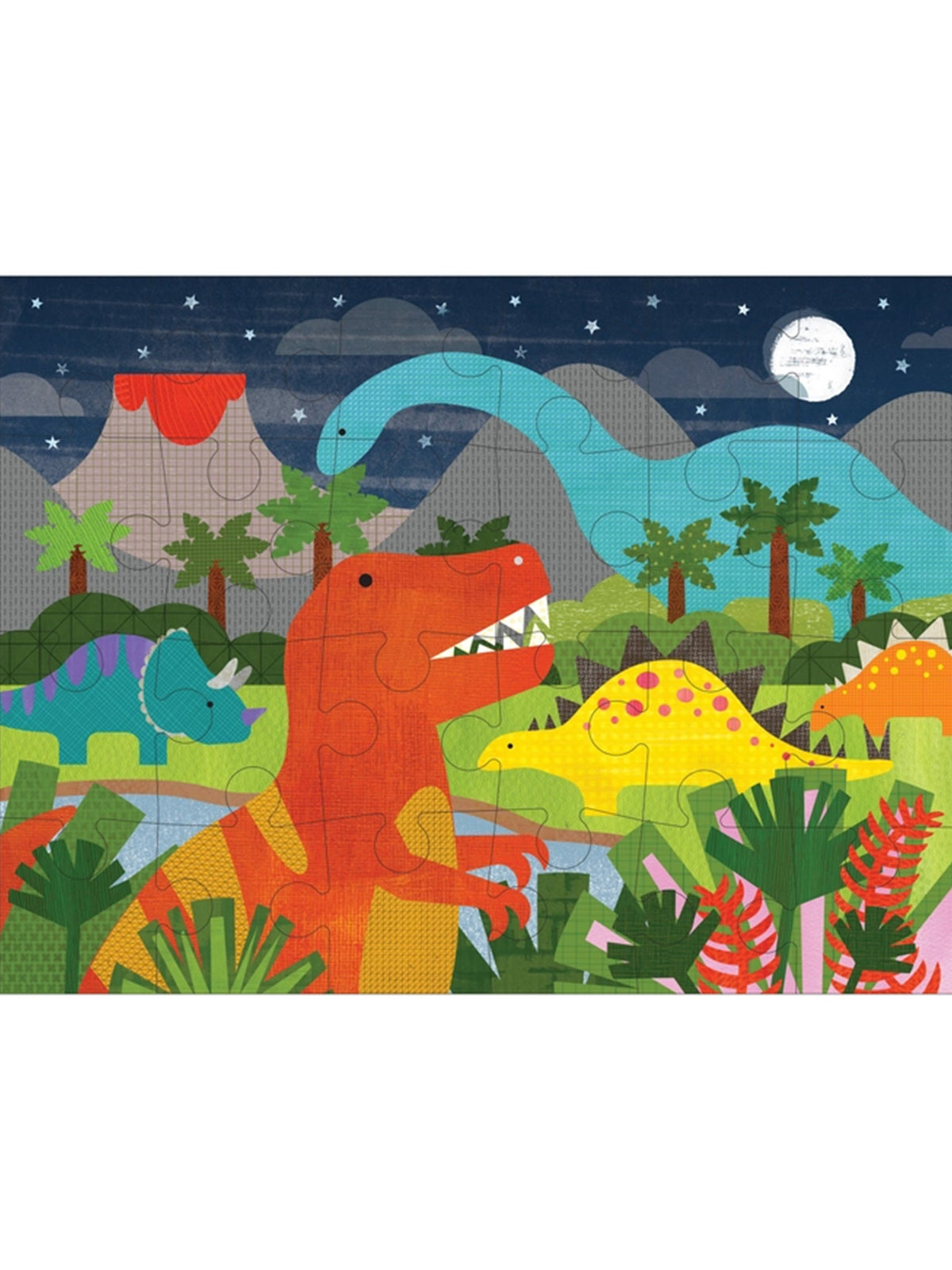 Dinosaur Kingdom 24-Piece Floor Puzzle Kids : Toys : Puzzle Chronicle Books Dinosaur Kingdom 24-Piece Floor Puzzle | Colored Organics®