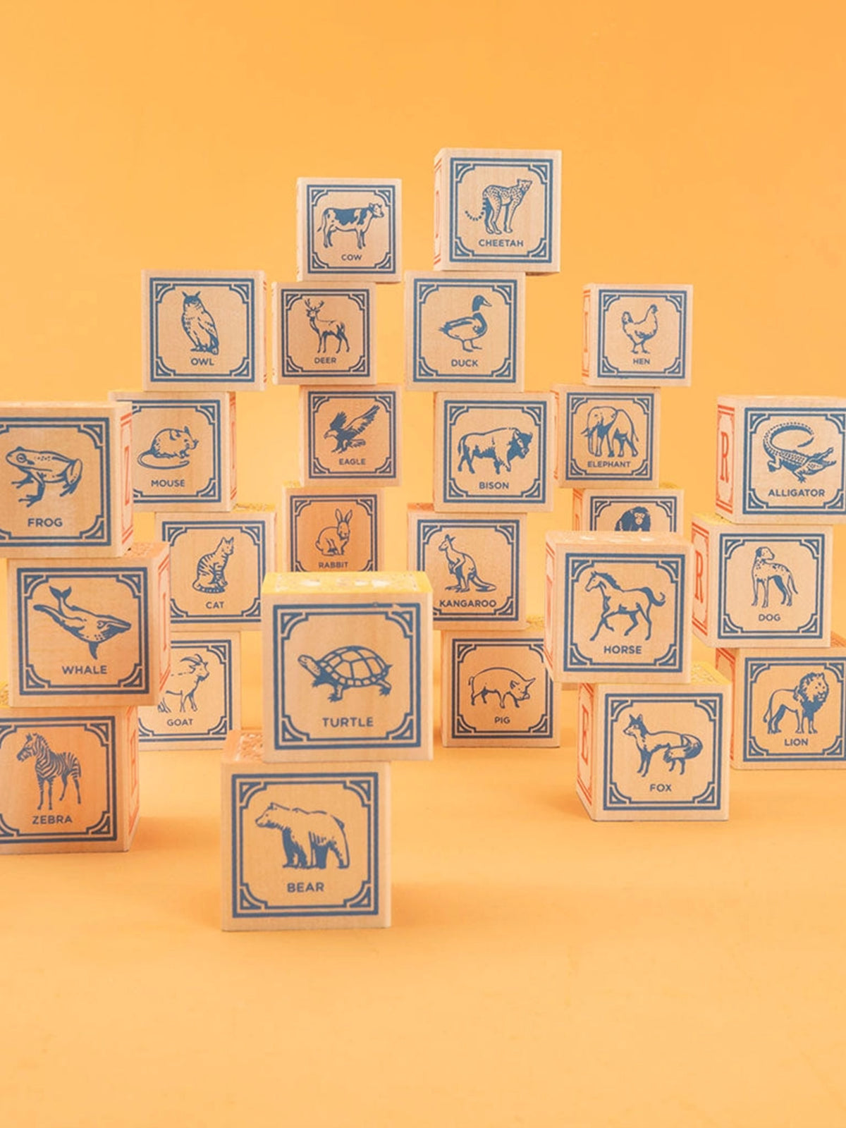 Classic ABC Blocks Kids : Toys : Blocks Uncle Goose Classic Wooden ABC Blocks for Kids | Colored Organics®
