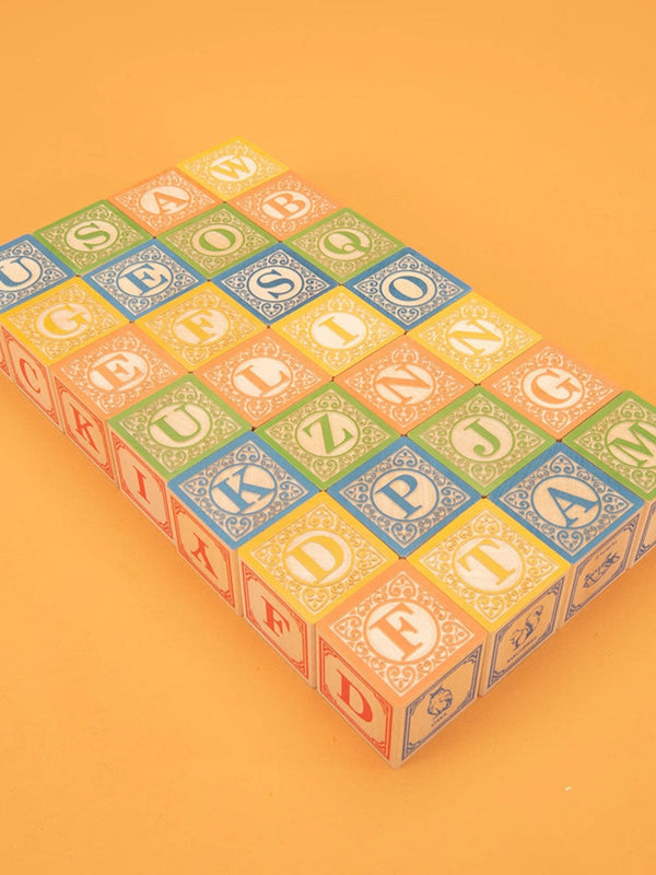 Classic ABC Blocks Kids : Toys : Blocks Uncle Goose Classic Wooden ABC Blocks for Kids | Colored Organics®