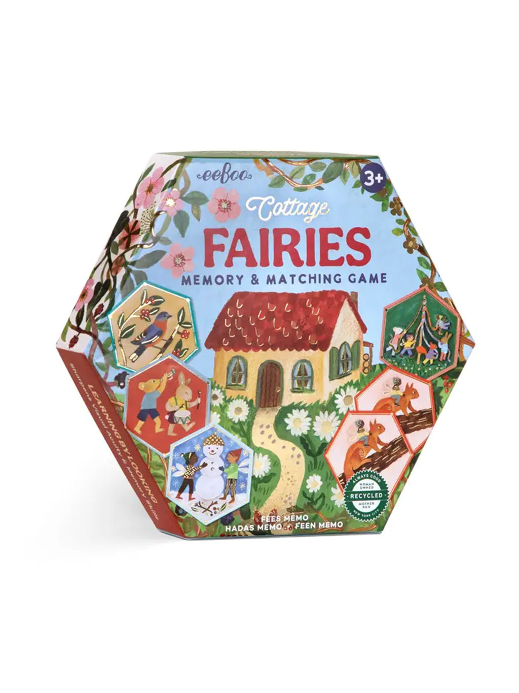 Cottage Fairies Hexagon Memory & Matching Game Kids : Toys : Games Eeboo Cottage Fairies Hexagon Memory & | Colored Organics®